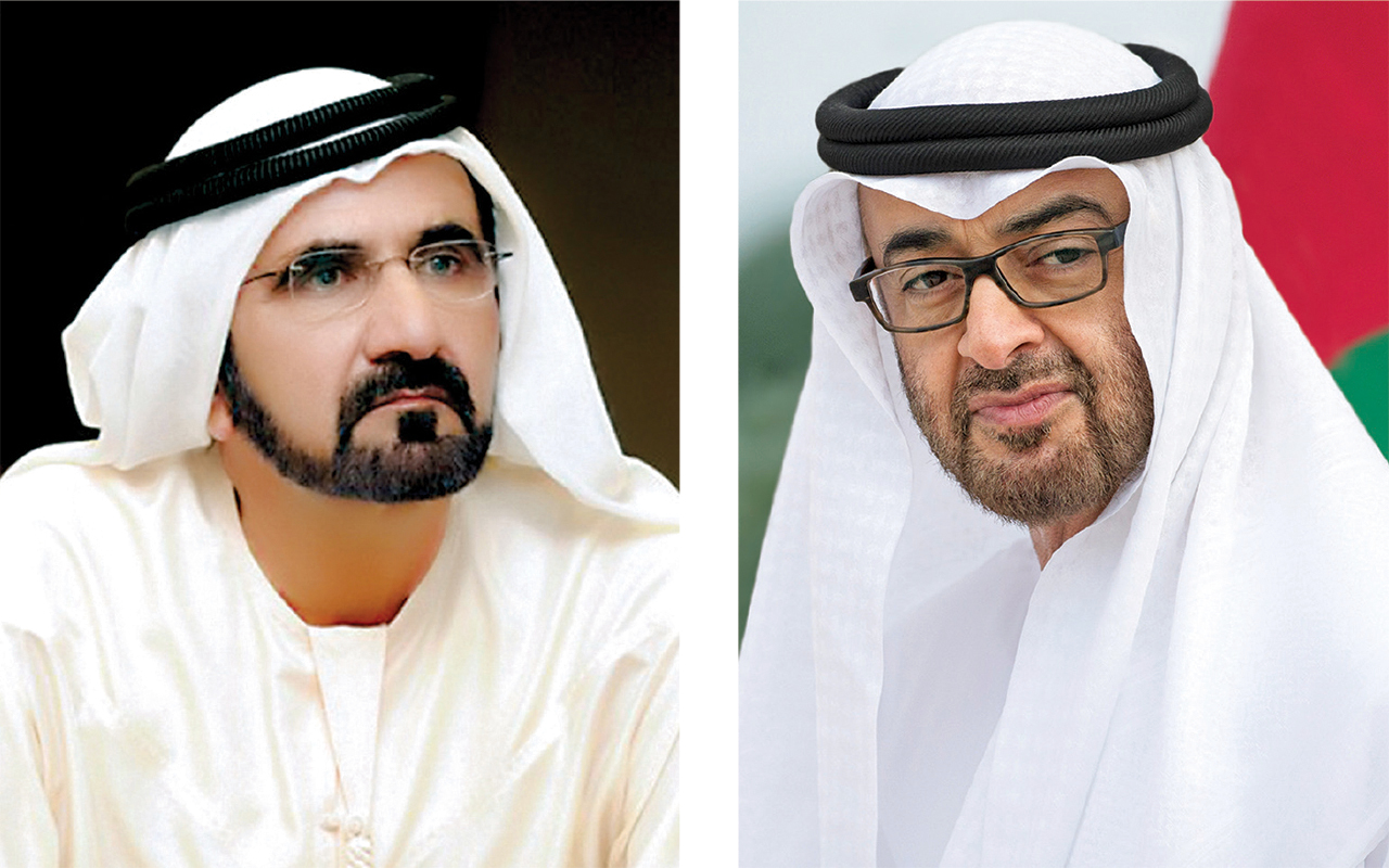 محمد بن زايد ومحمد بن راشد يهنئان قادة العالم بالعام الجديد